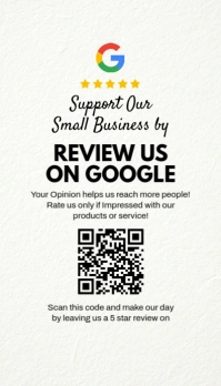 Google Review Us Scan Card Template Cartão de visita