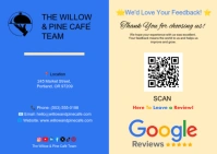 Google Reviews Card A6 template