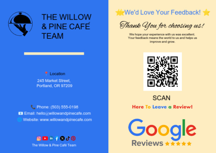 Review Card Example Google reviews card Template | PosterMyWall