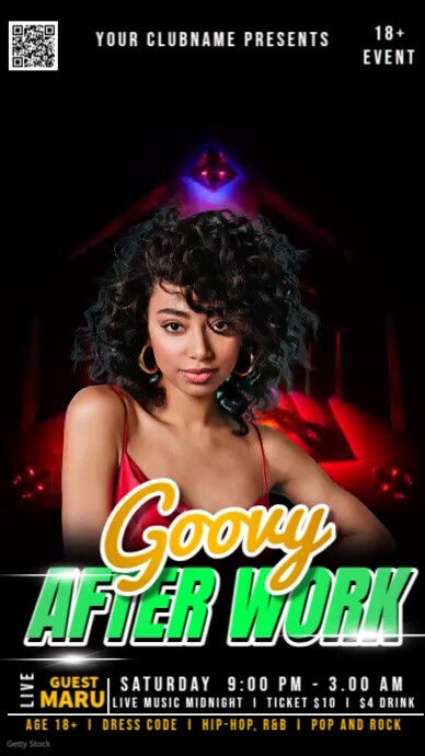 Goovy Goovy Party Video Template | PosterMyWall