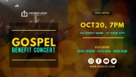 Gospel Benefit Concert Flyer Template En-tête de blog