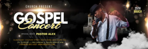 Gospel Concert ad Encabezado de Twitter template