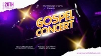 gospel concert Digital Display (16:9) template