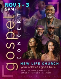 Gospel Concert Flyer (US Letter) template