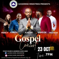 GOSPEL CONCERT Publicación de Instagram template