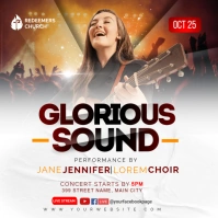gospel concert Instagram Post template