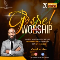 Gospel concert Square (1:1) template