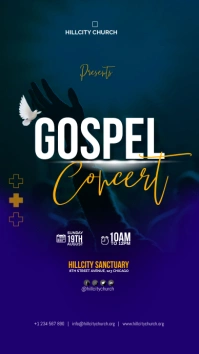 gospel concert Instagram Story template
