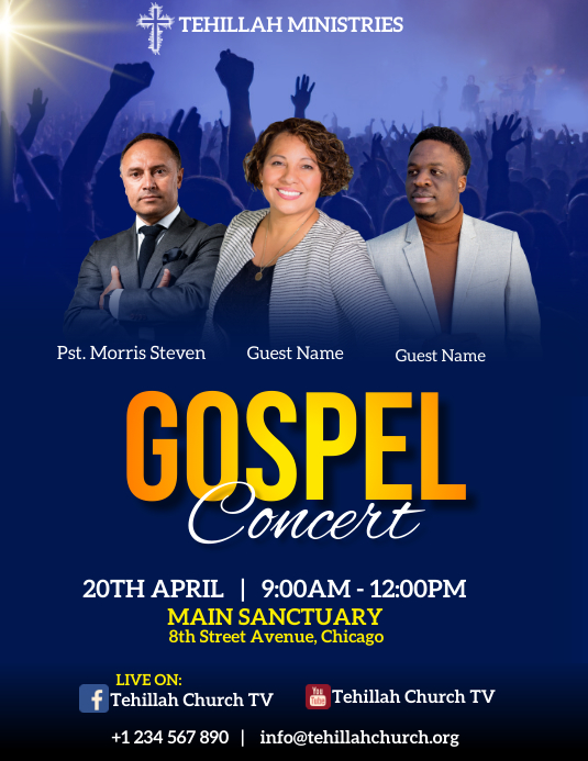Image 1 for Gospel Flyer Template