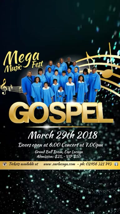 Gospel Concert Template | PosterMyWall