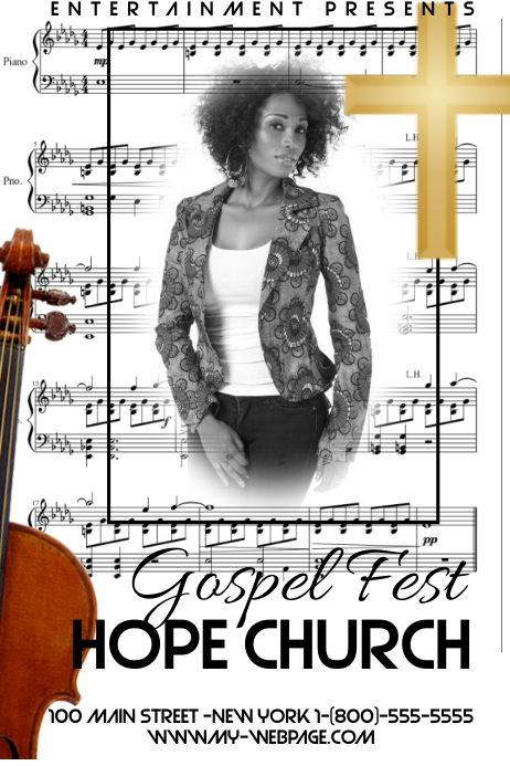 Gospel Fest Template PosterMyWall