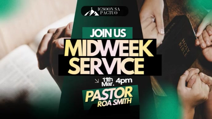 Gospel Message Design, Youtube Thumbnail YouTube-miniature template