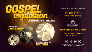 Gospel Night Concert Church Flyer Blog overskrift template