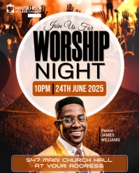 GOSPEL NIGHT Instagram Portrait template