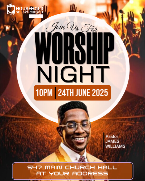 GOSPEL NIGHT Instagram Portrait template