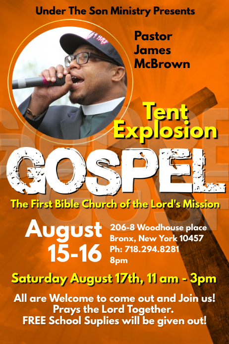 Gospel Poster Template PosterMyWall gospel-poster-template-postermywall