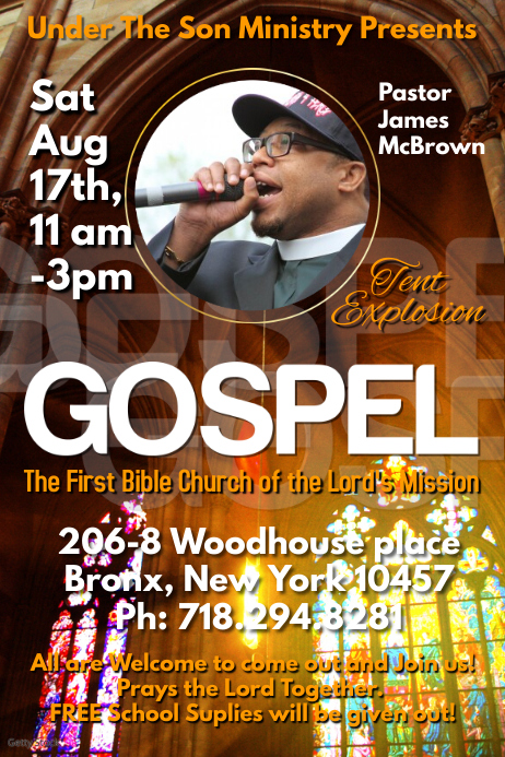 Gospel Poster Template PosterMyWall gospel-poster-template-postermywall