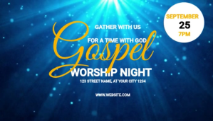 gospel prayer and worship night Blog overskrift template