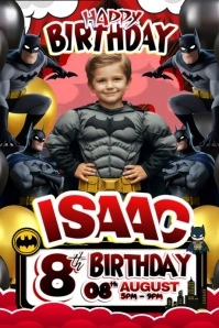 Gotham Birthday Bash Affiche template