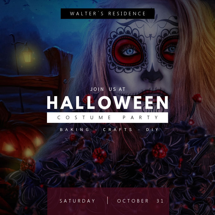 blank halloween flyer background