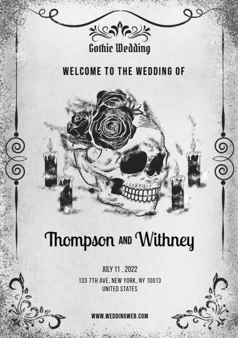 Skull Wedding Invitations