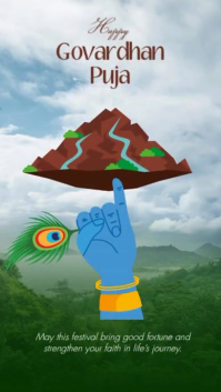 Govardhan Puja Instagram Story template