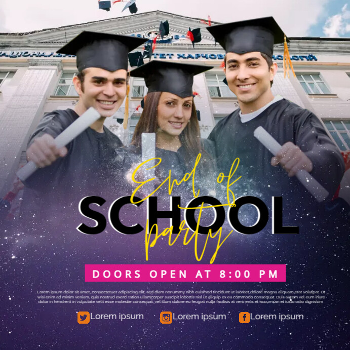 Grad Party Template | PosterMyWall