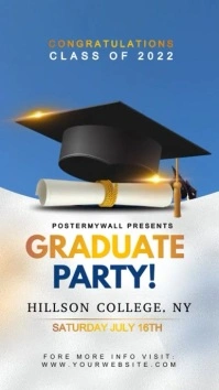 grad party Instagram Story template