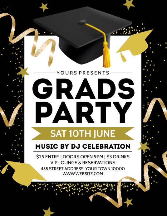 GRAD PARTY Template | PosterMyWall