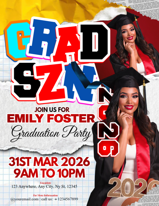Grad SZN 2026 Let’s Celebrate Template | PosterMyWall