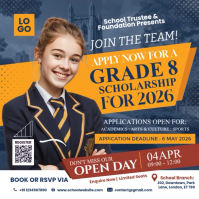 Grade 8 Scholarship Program Post Template