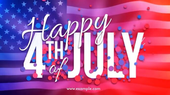 Gradient  4th Of July Video, Independence Day Celebration, Patriotic Video, Usa Holiday, Fireworks A งานแสดงผลงานแบบดิจิทัล (16:9) template