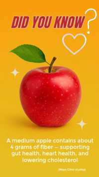 Laranja Apple Nutrition Instagram Reel Template