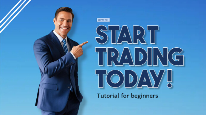Gradient Blue And White Business Youtube Thumbnail Template | PosterMyWall