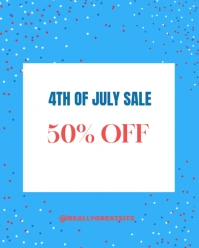 Gradient Blue Instagram Portrait template