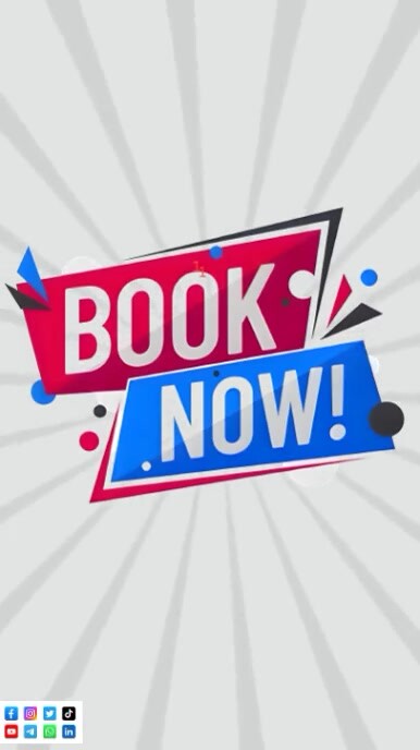 Gradient Book Now Youtube Short template