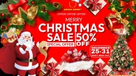 Gradient Christmas Sale Twitter Post Wpis na Twittera template
