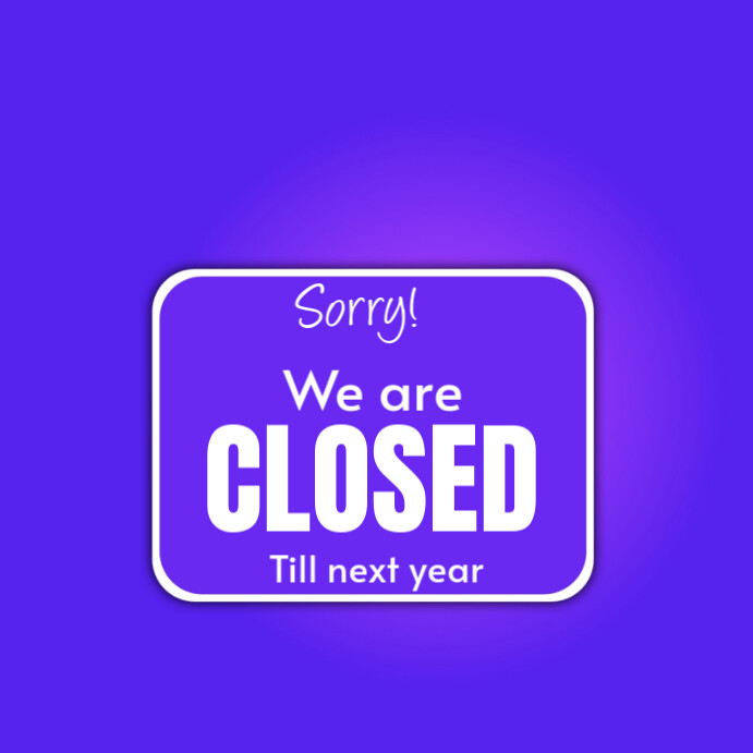 Gradient Closed Design Instagram Post เทมเพลต | PosterMyWall