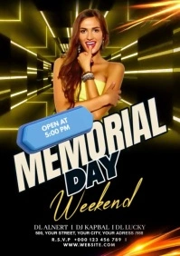 Gradient Club Party Flyer A2 template