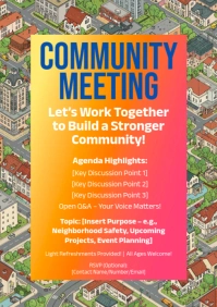 Gradient Community Meeting A5 template