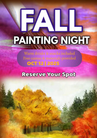 Fall Painting Night A1 Template