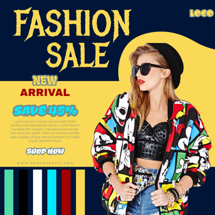 Gradient Fashion Sale Instagram Post template