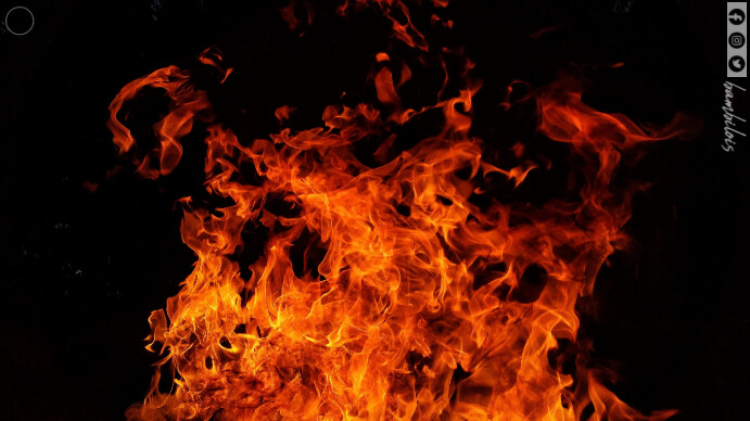 Gradient Fire Background  Digital Display (16 template