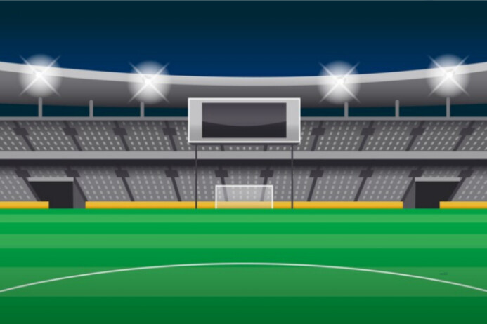 Gradient Football Field background 海报 template