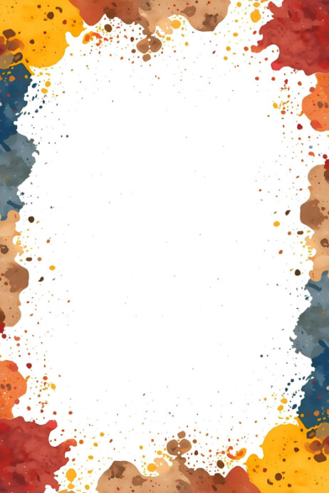 Gradient Fun Watercolor Splash Poster Template