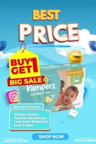 Gradient Gentlecare Poster Plakkaat template