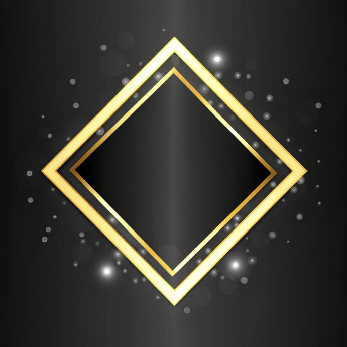 Gradient Golden Luxury Frame Template | PosterMyWall