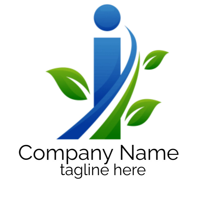Gradient Green and blue Logo เทมเพลต | PosterMyWall