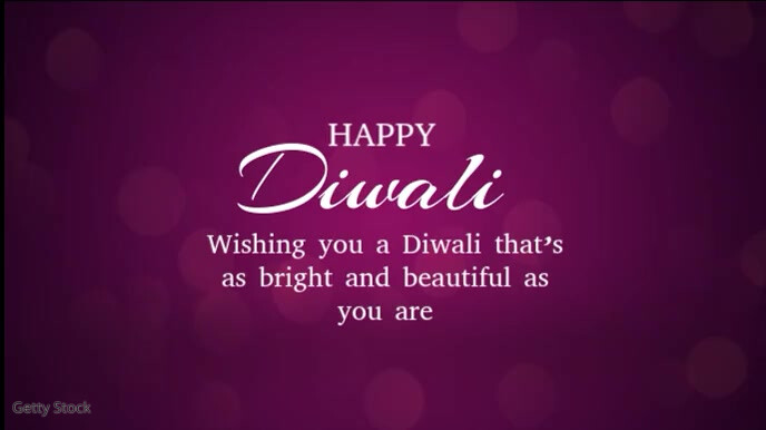 Gradient Happy Diwali Digital Display (16:9) template