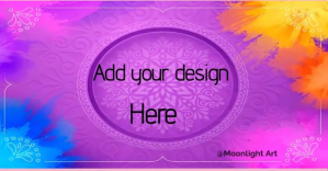 Gradient Holi Background template